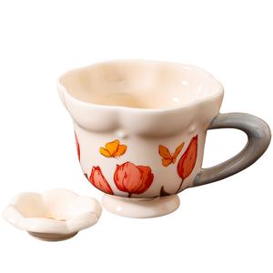 Кружка KAWASIMAYA, Tulip Cup With Floral Saucer