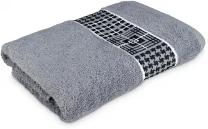 Мёве для банного полотенца фроттана "Фьорд", (1 шт.), в крупную однотонную клетку Möve for frottana 67х140 см (1 шт.), светло-серый