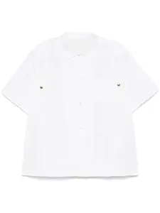 Рубашка со вставками SACAI, белый