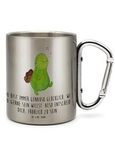 Термокружка Черепашка-свисток с надписью в серебряном цвете Mr. & Mrs. Panda