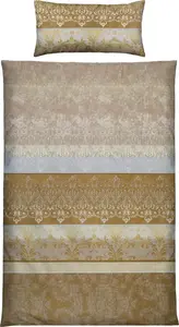 Постельное белье , бежевое, 1x 135x200 см + 1x 40x80 см Erwin Müller