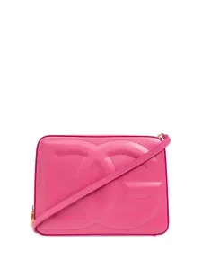 Каркасная сумка среднего размера с логотипом DG DOLCE & GABBANA, розовый