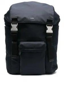 Рюкзак с пряжками Sandro, синий