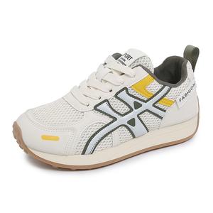 Wooden Rabbit Амортизирующие, износостойкие, дышащие, увеличивающие рост немецкие армейские лоу-топы для женщин бежевые, цвет Beige