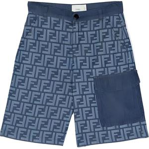Детские шорты FENDI, indigo