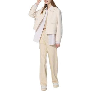 Куртка свободного покроя из джерси Uniqlo, 30 кремовый