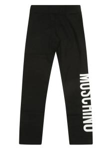 Moschino Kids леггинсы с логотипом, черный