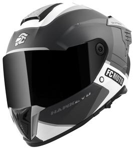 Шлем FC-Moto Hawk EVO-X, Black Matt/Grey/White