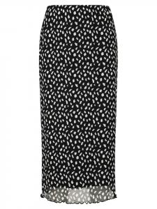 Юбка до колена CARTOON, белый/черный