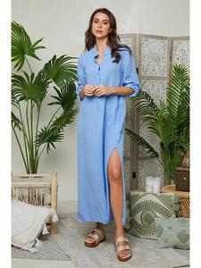 Длинное платье Lin Passion, светло-синий