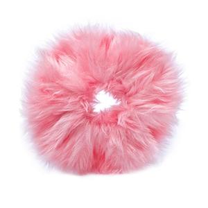 Резинка для волос faux scrunchie haargummi mit fell Soho, pink, количество 1 шт.