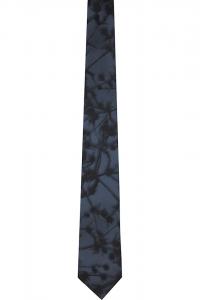 Dries Van Noten Серый галстук с цветочным узором