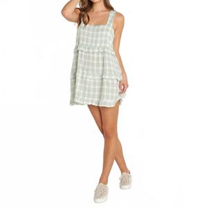 Женское мини-платье Napa в зеленую клетку Show Me Your Mumu, Green Plaid