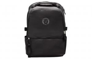 Lululemon Переработанный нейлоновый рюкзак унисекс серый и черный, Traverse Gray & Black