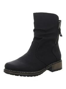 Классические ботильоны черного цвета rieker