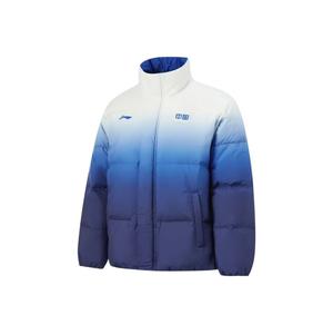 Пуховик для настольного тенниса unisex LINING, слоновая кость/синий