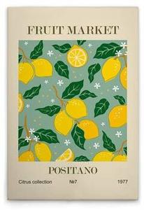 Картина на холсте A.S. Création Fruit Market 3 цвет beigegelbgrünweiss