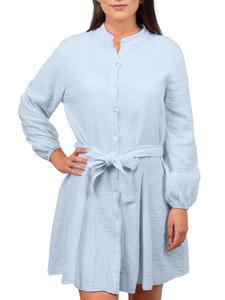 Платье до колена Reichstadt, бледно-голубой