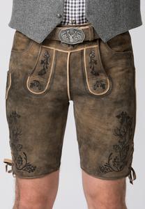 Кожаные брюки Stockerpoint, коричневый