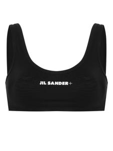 Топ бикини с логотипом Jil Sander, черный
