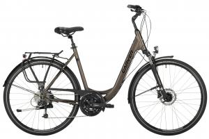 Треккинговый велосипед Carver Tour 120 - 28 дюймов - Tiefeinsteiger - 2024, цвет Braun|brownmetal black champagne
