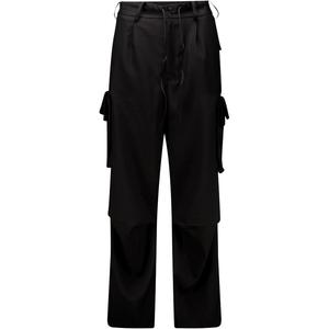 Штаны Y 3 с завязками и карманами карго Y-3, черный