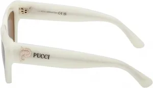 Солнцезащитные очки Pucci EP0215 21E, блестящие белые, размер 51/22/140, женские Emilio Pucci, white