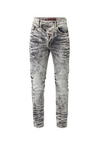 Джинсы с широкими декоративными швами CIPO & BAXX, серый