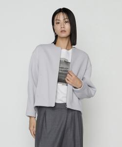 Двусторонняя воздушная картонная курткака без воротника Comme Ca, цвет 23: Mist Blue