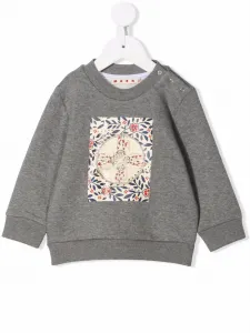 Толстовка с принтом Marni Kids, серый