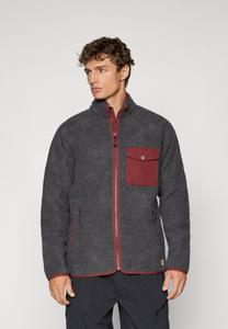Флисовая куртка Fjällräven VARDAG PILE FLEECE M, Dark Grey/Maroon/Dark Grey