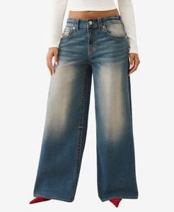 Женские джинсы Jessie Super Baggy Big T Flap True Religion, Radiant Pearl
