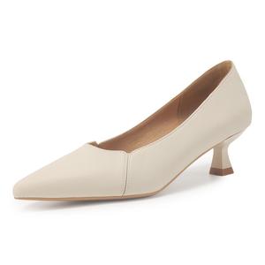 SAFIYA Женские туфли на высоком каблуке черные бежевые, цвет Beige