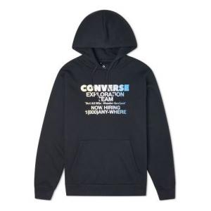 Толстовка exploration team pullover hoodie 'black' Converse, черный