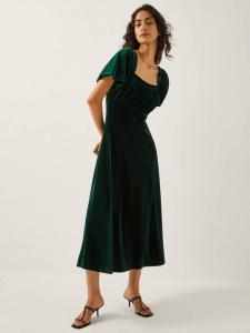 Платье миди Cynthia Floral Monsoon, Dark Green