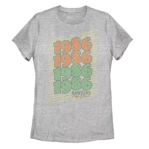 Футболка с рисунком «Средняя школа Хокинса, 1986» для юниоров «Очень странные дела» Licensed Character