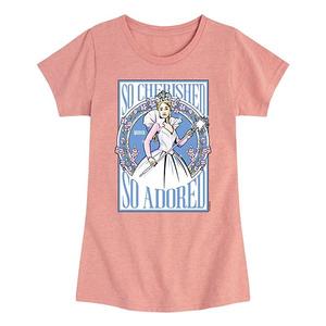 Футболка с принтом Wicked for Good Glinda So Cherished So Adored для девочек 7-16 лет Licensed Character, Desert Pink