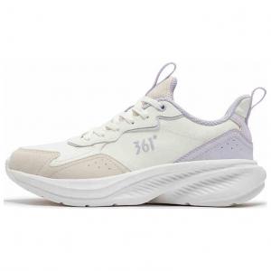 361° Кроссовки женские с низкой подошвой, нескользящие, водонепроницаемые, белые, фиолетовые