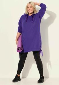 Толстовка LONGLINE UP Ulla Popken, фиолетовый