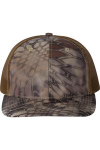 Кепка дальнобойщика Richardson с узором Snapback, цвет kryptek highlander - buck