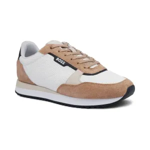 Кроссовки Kai_runn_hsdme с добавлением кожи Boss, бежевый