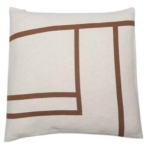 Чехол на подушку David Fussenegger Nova 'Lines' 60 x 60 см необработанный белый