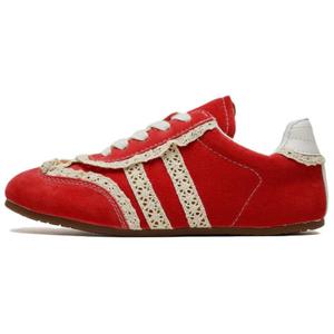 JimiXiong Женские лоу-топ скейтборд кроссовки Red, цвет Red