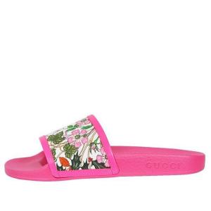 Тапочки pursuit pool slide 'pink floral' Gucci, розовый