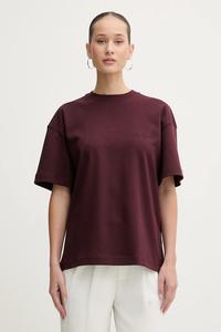 Хлопковая футболка BABES La Mania, бордовый