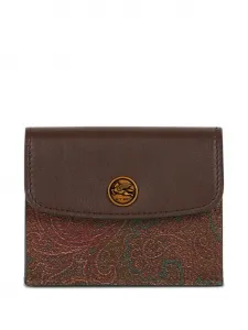 Кардхолдер с узором пейсли ETRO, коричневый