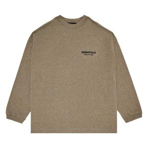 Рубашка Fear of God Essentials Jersey Long-Sleeve Shirt, Heather Grey