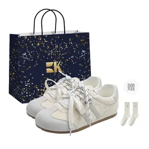 Boldi Kuki Женские противоскользящие износостойкие низкие скейтерские кеды Box - экрю, цвет Ecru