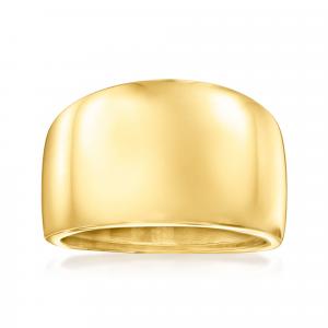 Кольцо Ross-Simons Italian Dome из 18-каратного желтого золота Ross-Simons, желтый