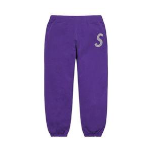 Спортивные брюки Supreme x Swarovski S Logo Sweatpant, Purple